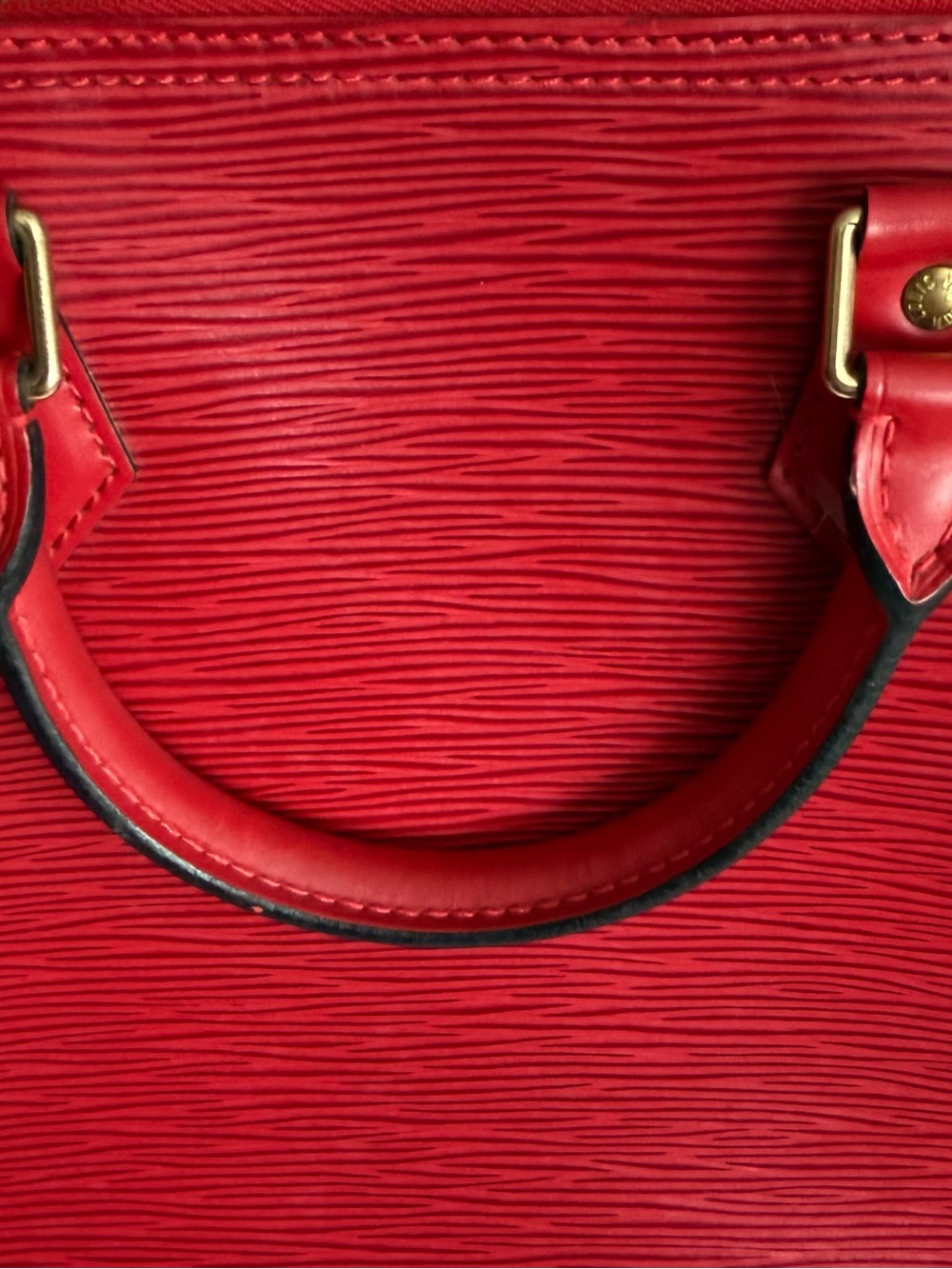 AuthenticVintage Louis Vuitton Red Epi Speedy 30 - Picture 11 of 14